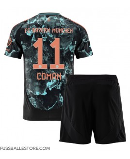 Günstige Bayern Munich Kingsley Coman #11 Auswärts Trikotsatzt Kinder 2024-25 Kurzarm (+ Kurze Hosen)